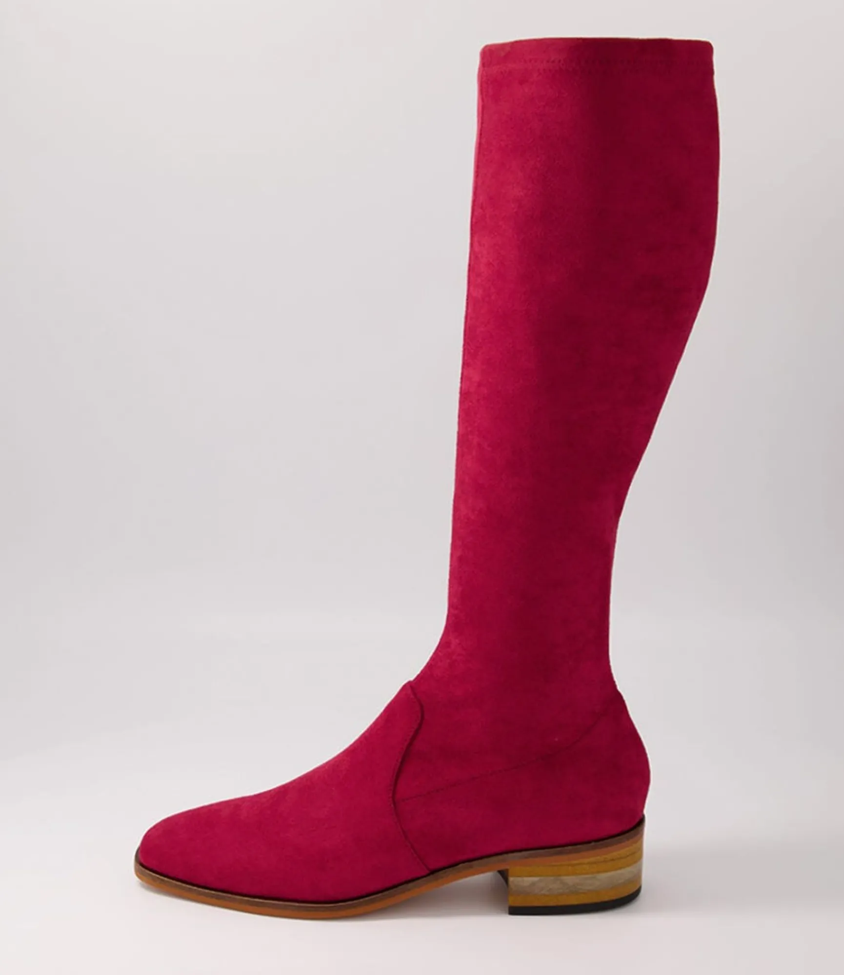 Clearance Midas Shoes Flowe Pinot Stretch Microsuede Long Boots