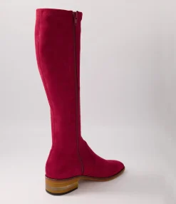 Clearance Midas Shoes Flowe Pinot Stretch Microsuede Long Boots
