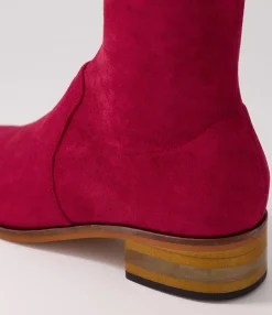 Clearance Midas Shoes Flowe Pinot Stretch Microsuede Long Boots