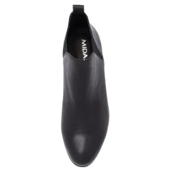 Cheap Midas Shoes Folli Black Leather Chelsea Boots Bh