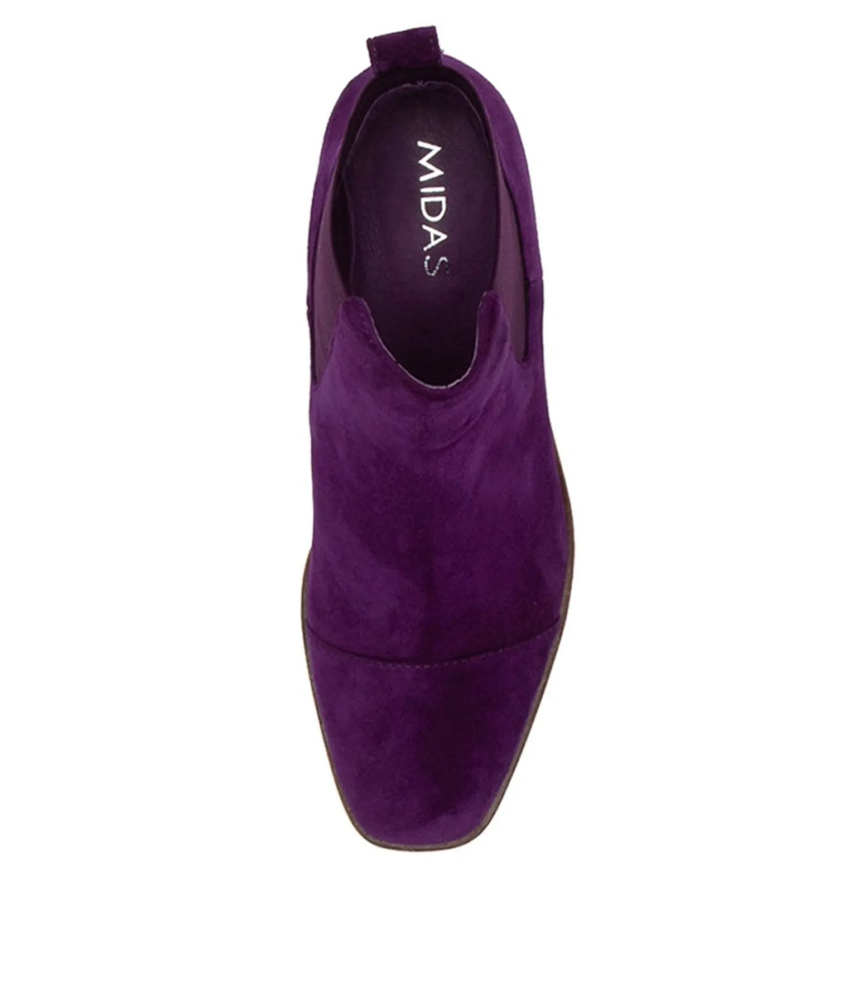 Hot Midas Shoes Foro Purple Suede Ankle Boots