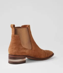 Flash Sale Midas Shoes Foro Tobacco Bronze Suede Elastic Ankle Boots
