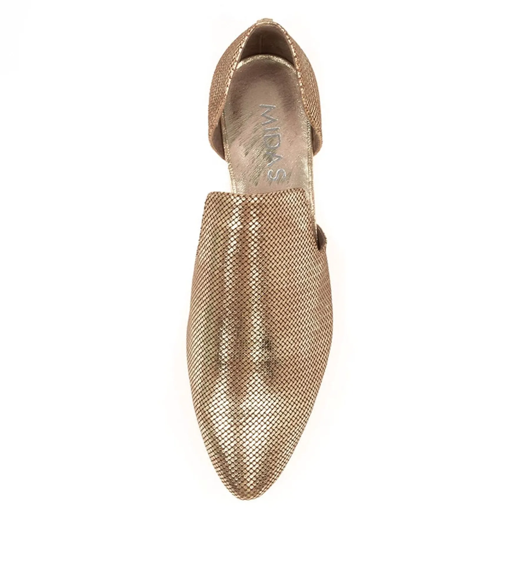 Discount Midas Shoes Fyre Old Gold Cut Leather