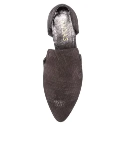 Shop Midas Shoes Fyre Pewter Leather Heels