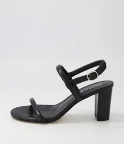 Cheap Midas Shoes Gablee Black Leather Sandals