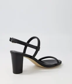 Cheap Midas Shoes Gablee Black Leather Sandals