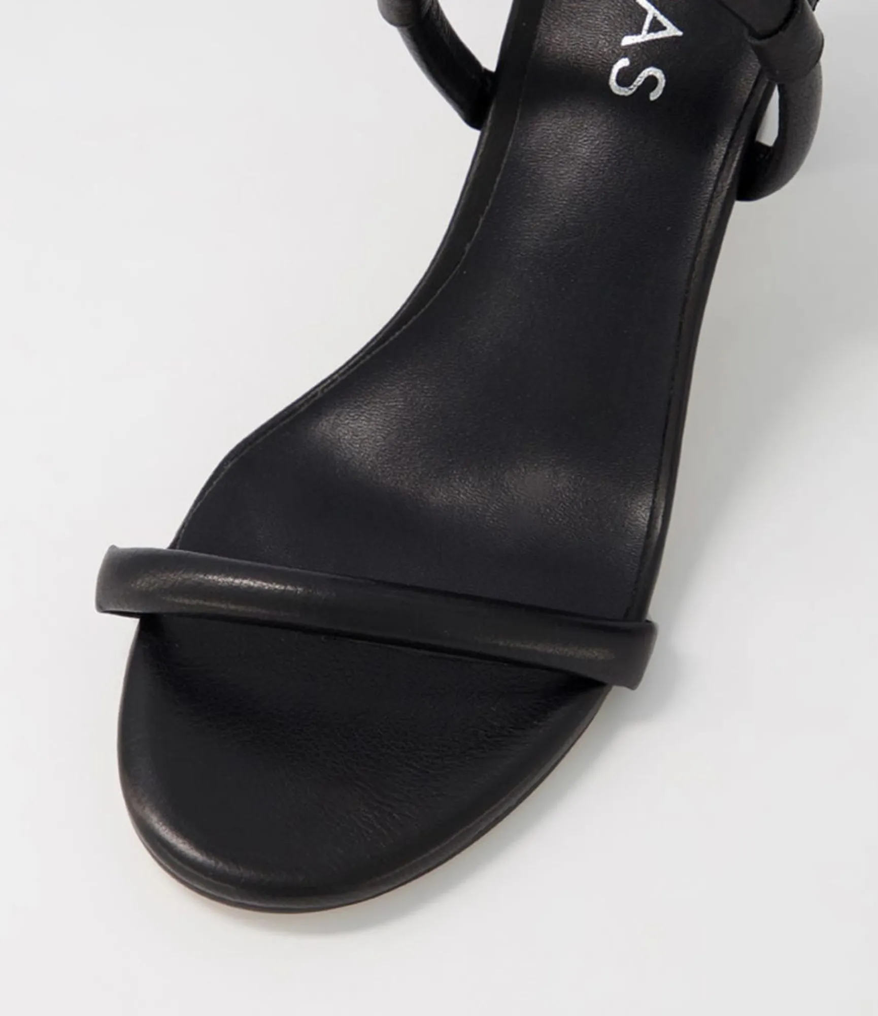 Cheap Midas Shoes Gablee Black Leather Sandals