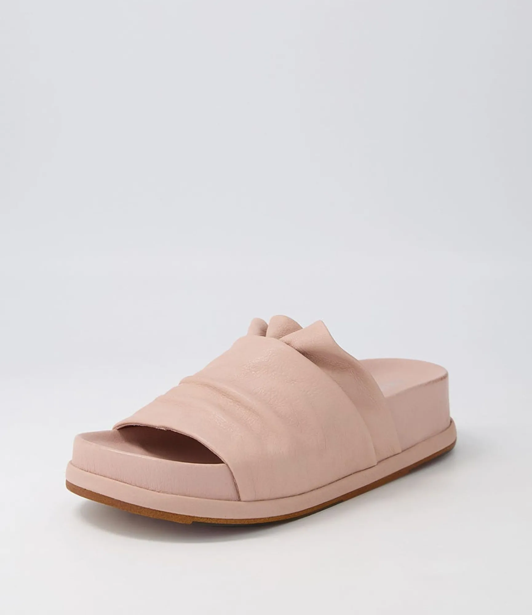Fashion Midas Shoes Gabler Cafe Leather Slides