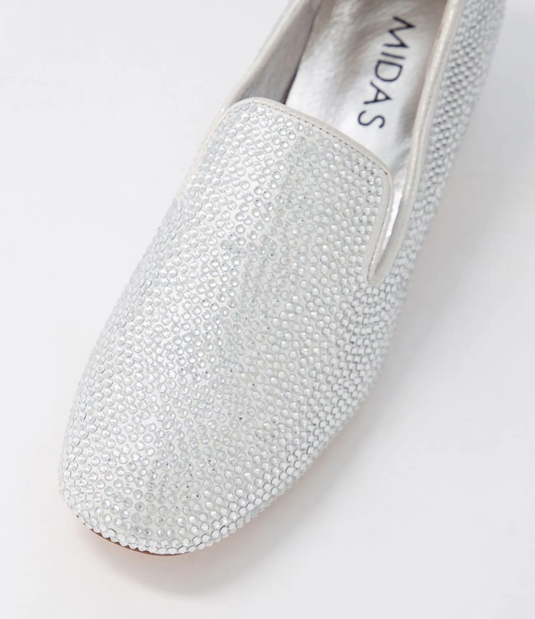 Sale Midas Shoes Gallosh Silver Shimmer Multi Heels
