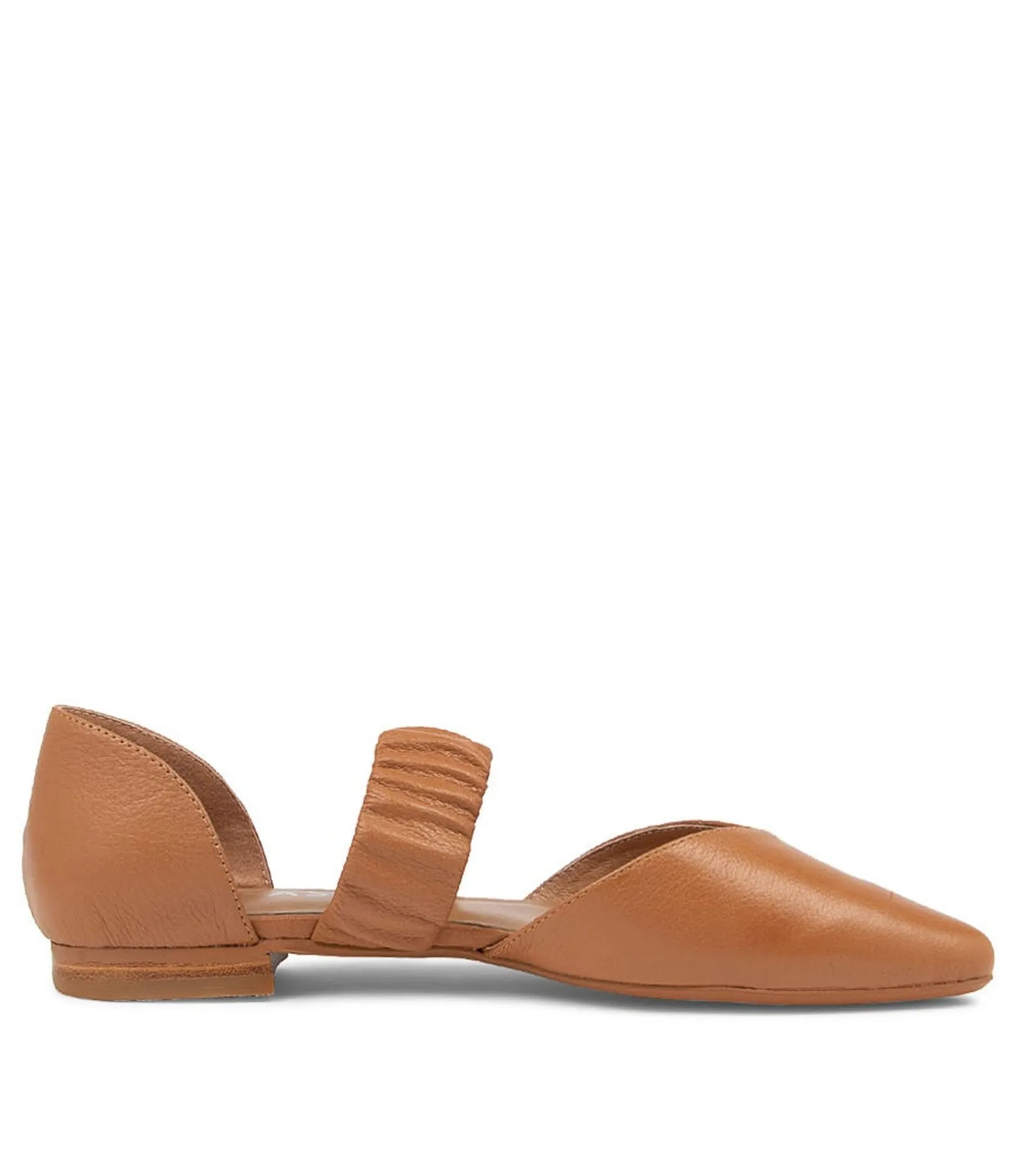 Flash Sale Midas Shoes Garfield Dark Tan Leather Flat Shoes