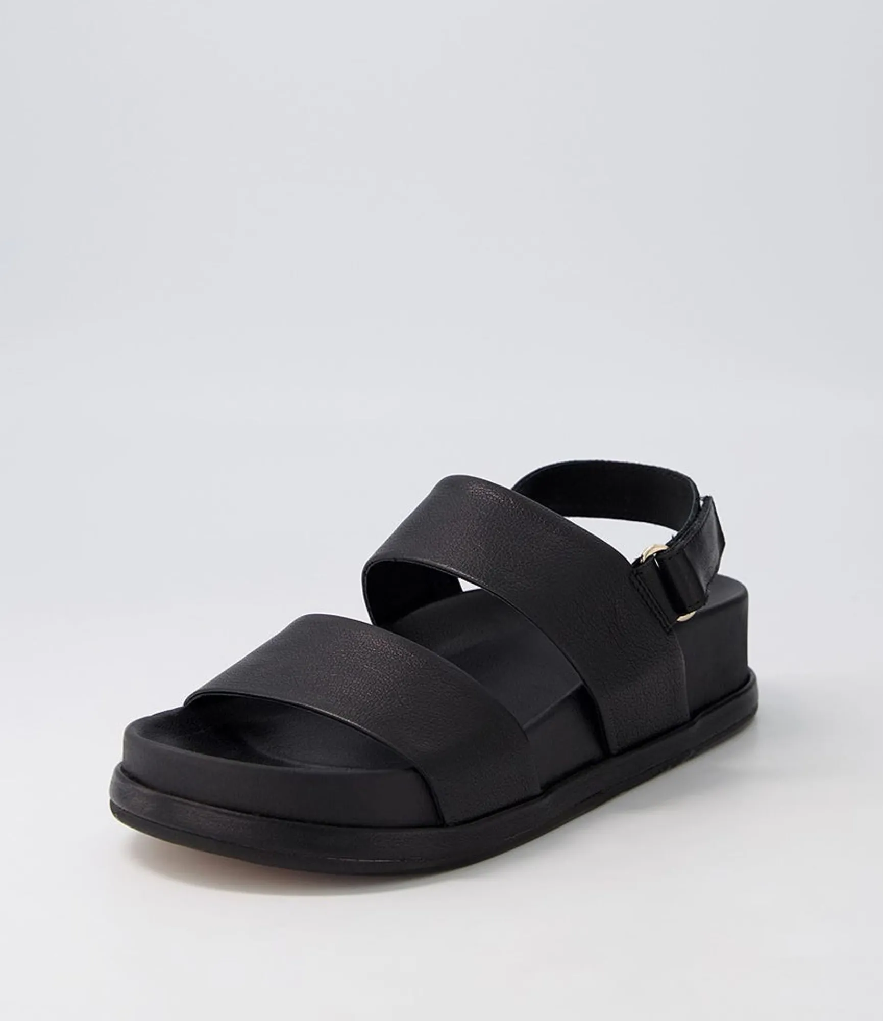 Best Midas Shoes Gea Black Leather Sandals