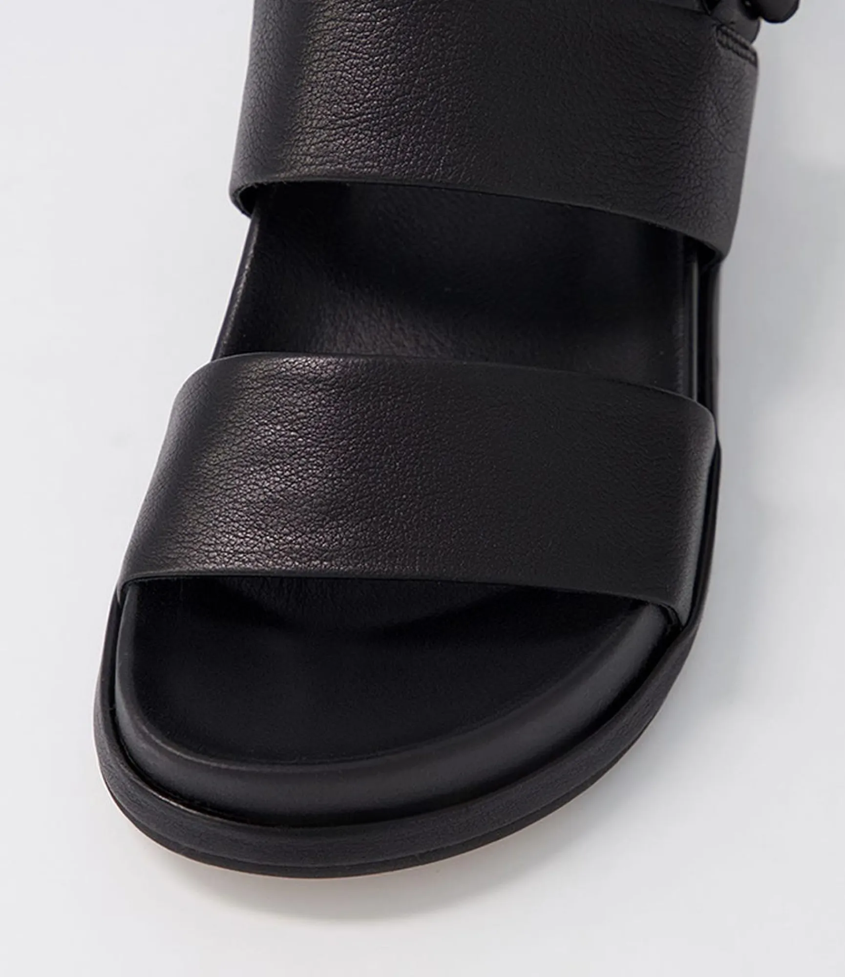 Best Midas Shoes Gea Black Leather Sandals