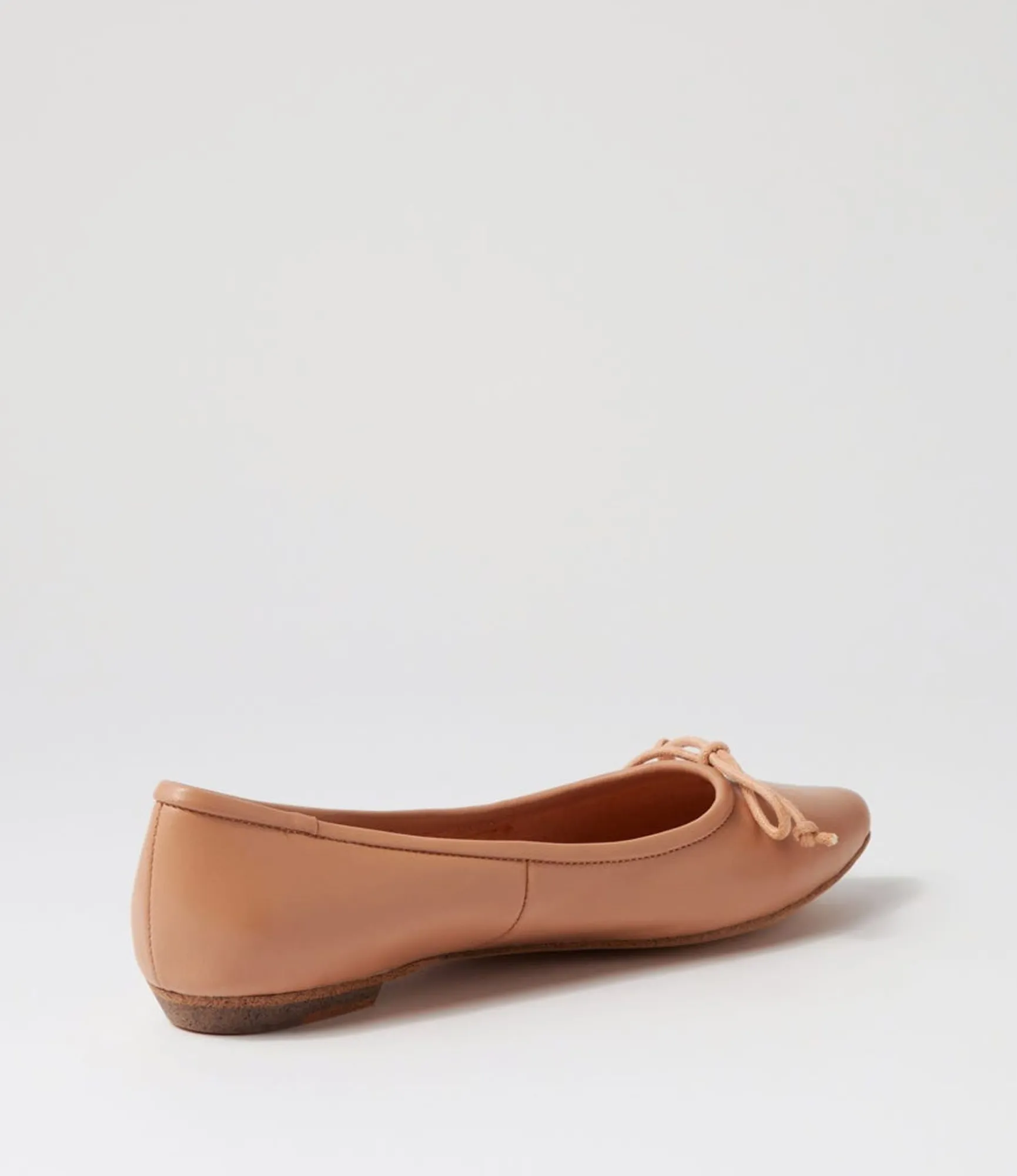 Outlet Midas Shoes Geddie Camel Leather Flat Shoes