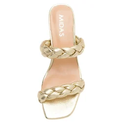 Cheap Midas Shoes Gemmsi Pale Gold Leather