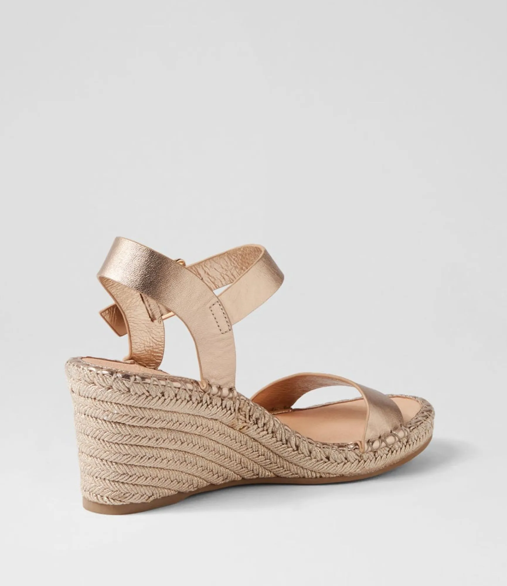 Online Midas Shoes Georgi Champagne Rope Leather Espadrilles