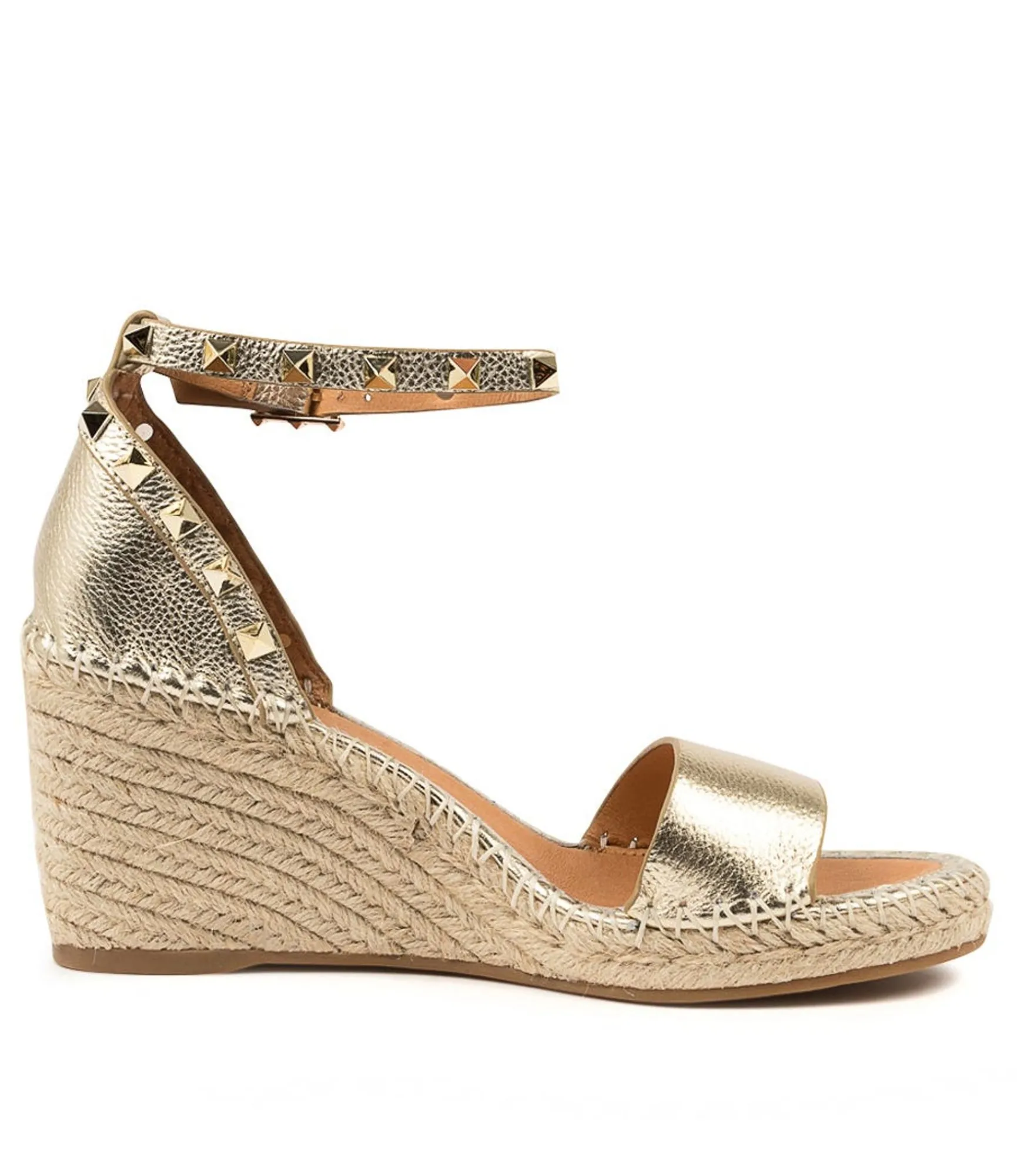 Clearance Midas Shoes Gigi Pale Gold Leather