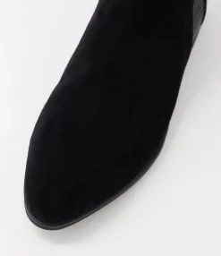 Cheap Midas Shoes Gildred Black Mix Chelsea Boots