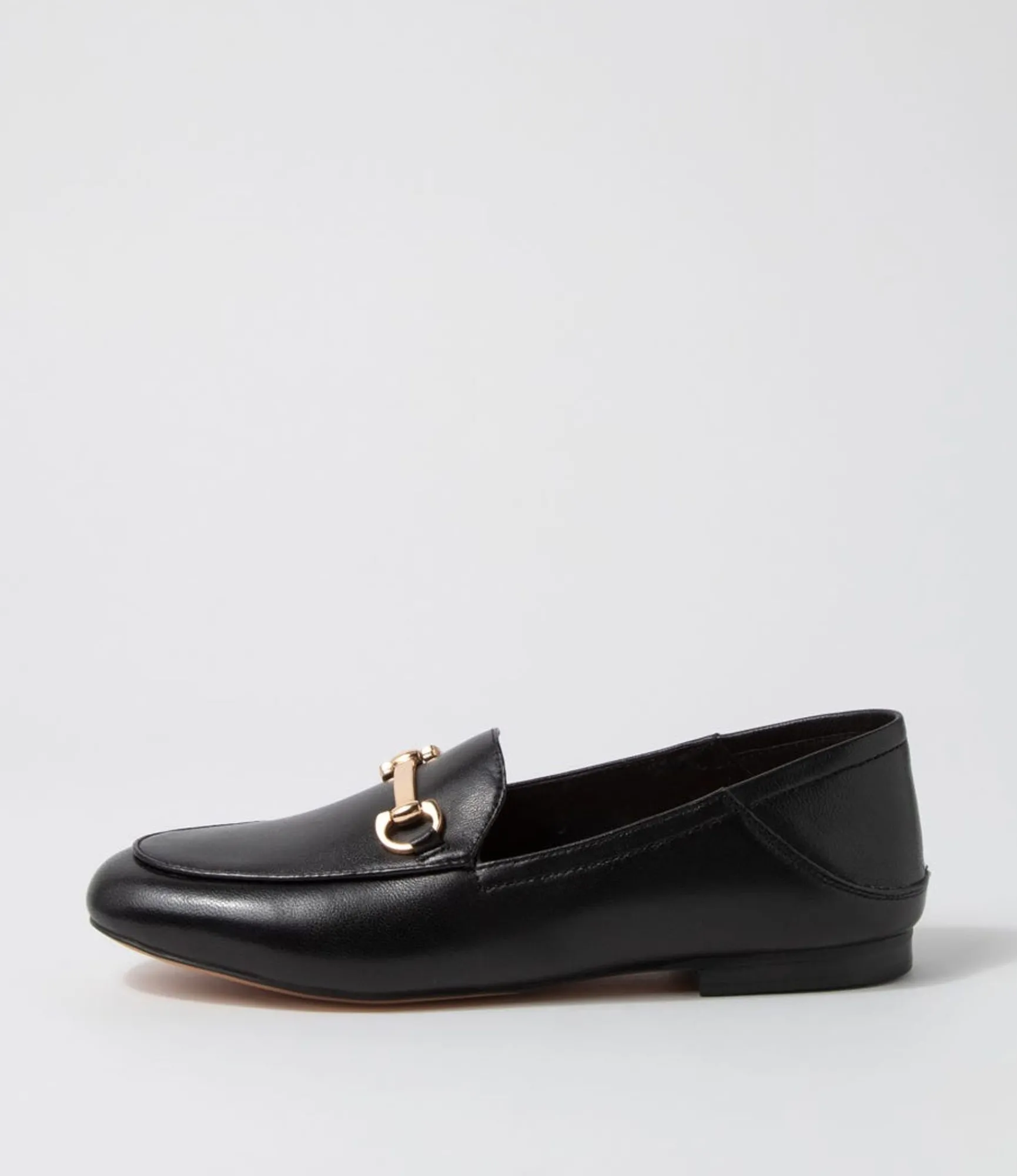Sale Midas Shoes Ginnas Half Black Leather Loafers