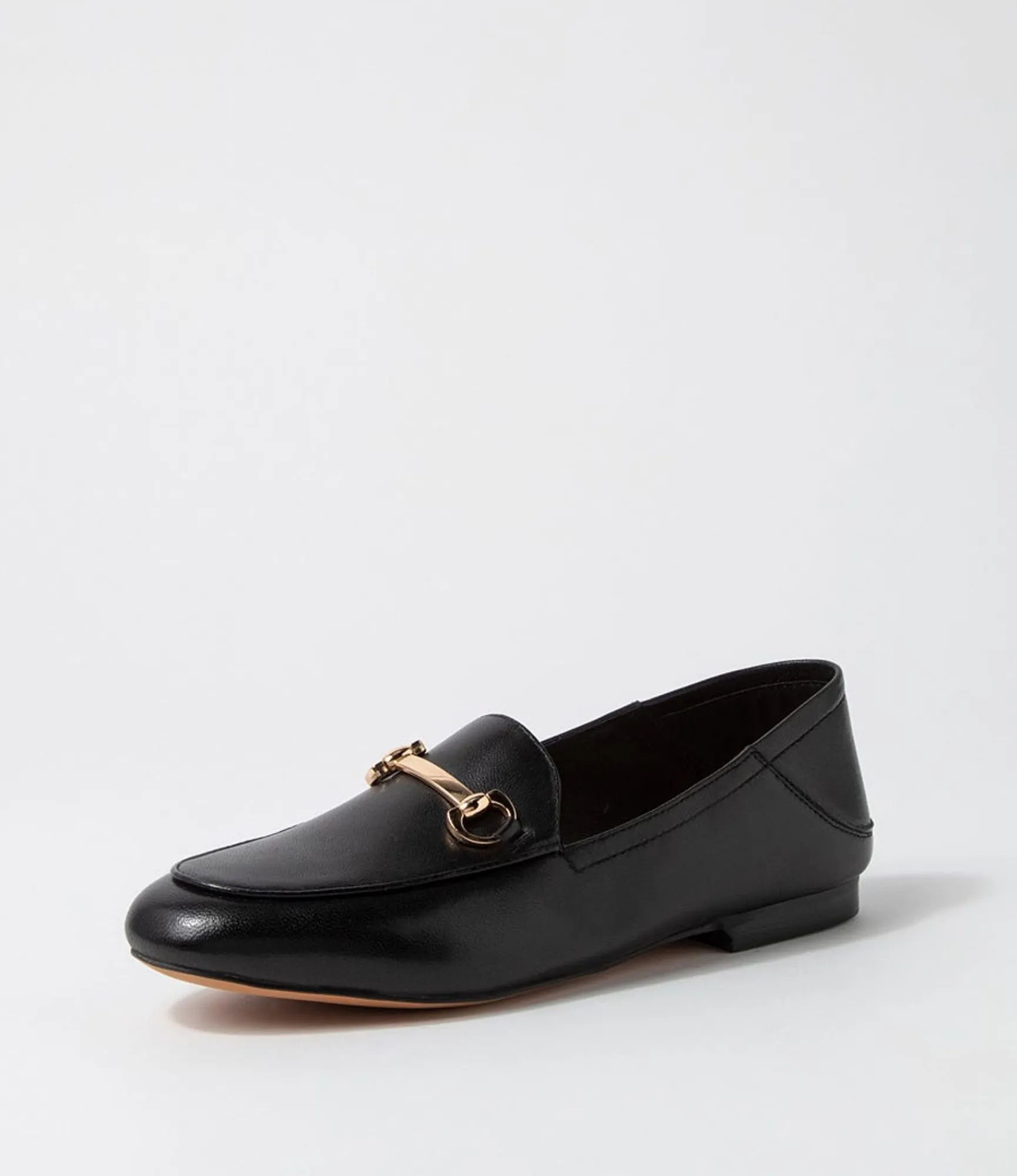 Sale Midas Shoes Ginnas Half Black Leather Loafers