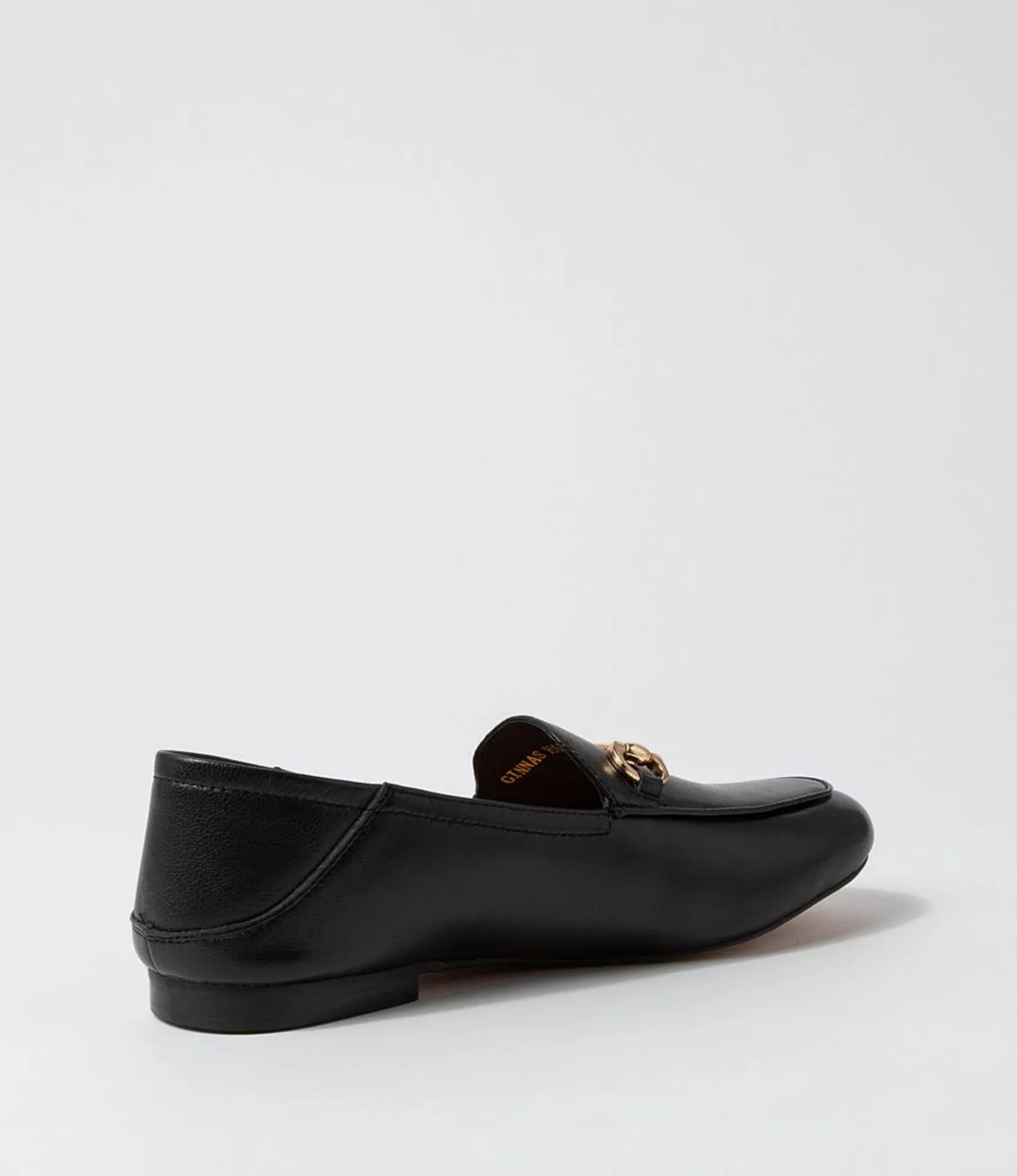 Sale Midas Shoes Ginnas Half Black Leather Loafers