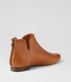 Discount Midas Shoes Gipps Tan Leather Ankle Boots
