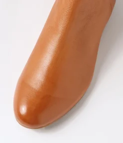 Discount Midas Shoes Gipps Tan Leather Ankle Boots