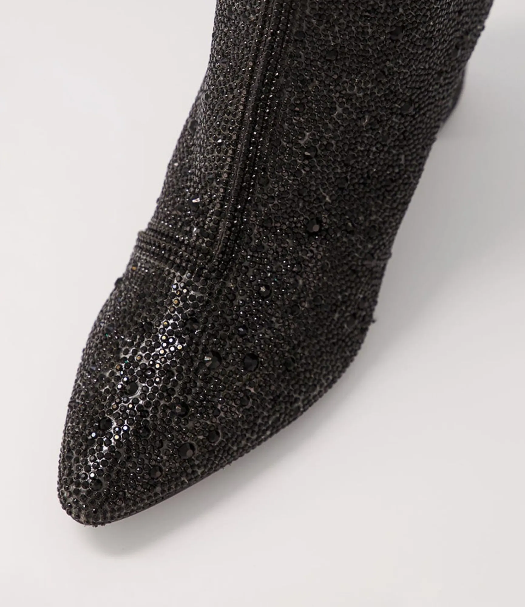 Cheap Midas Shoes Glistin Black Jewel Fabric Ankle Boots
