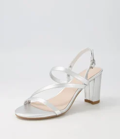 Store Midas Shoes Goldy Silver Leather Sandals