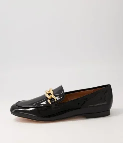 Fashion Midas Shoes Gollish Black Patent Leather Loafers