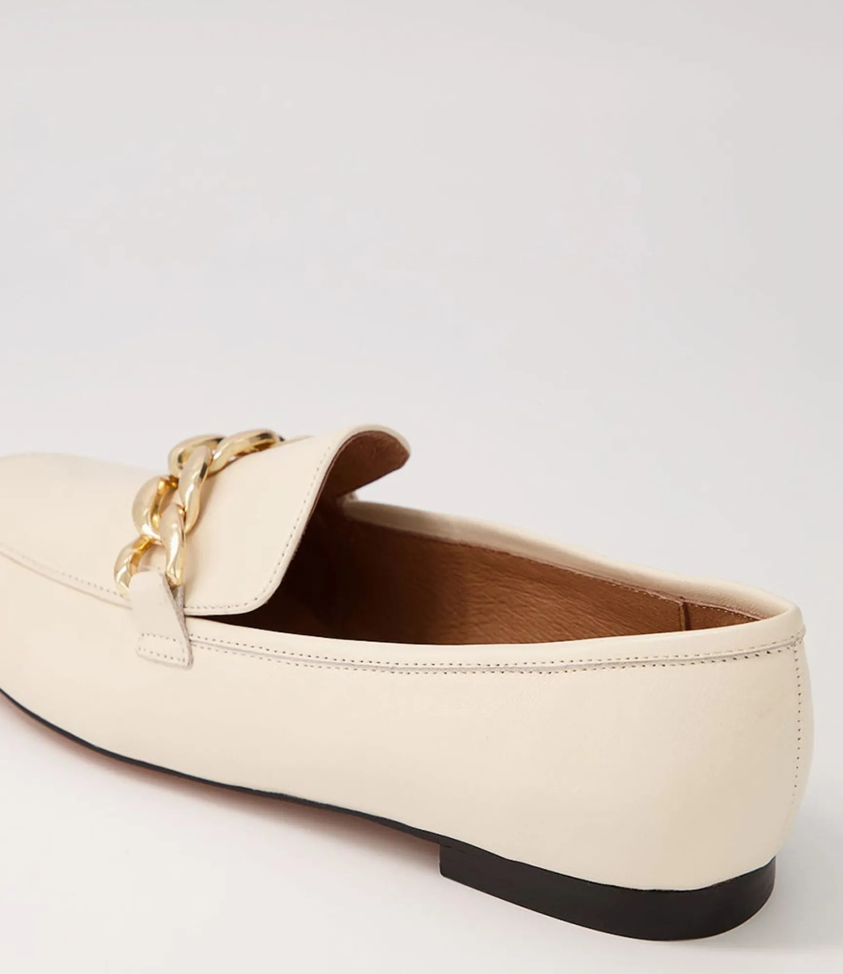 Fashion Midas Shoes Gollish Cream Leather Loafers