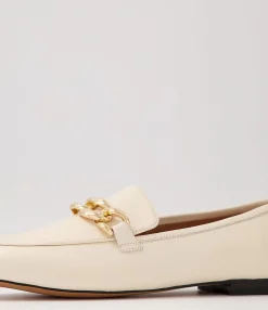 Fashion Midas Shoes Gollish Cream Leather Loafers
