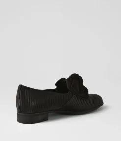 Shop Midas Shoes Gorden Black Stripe Leather Suede Flat Shoes