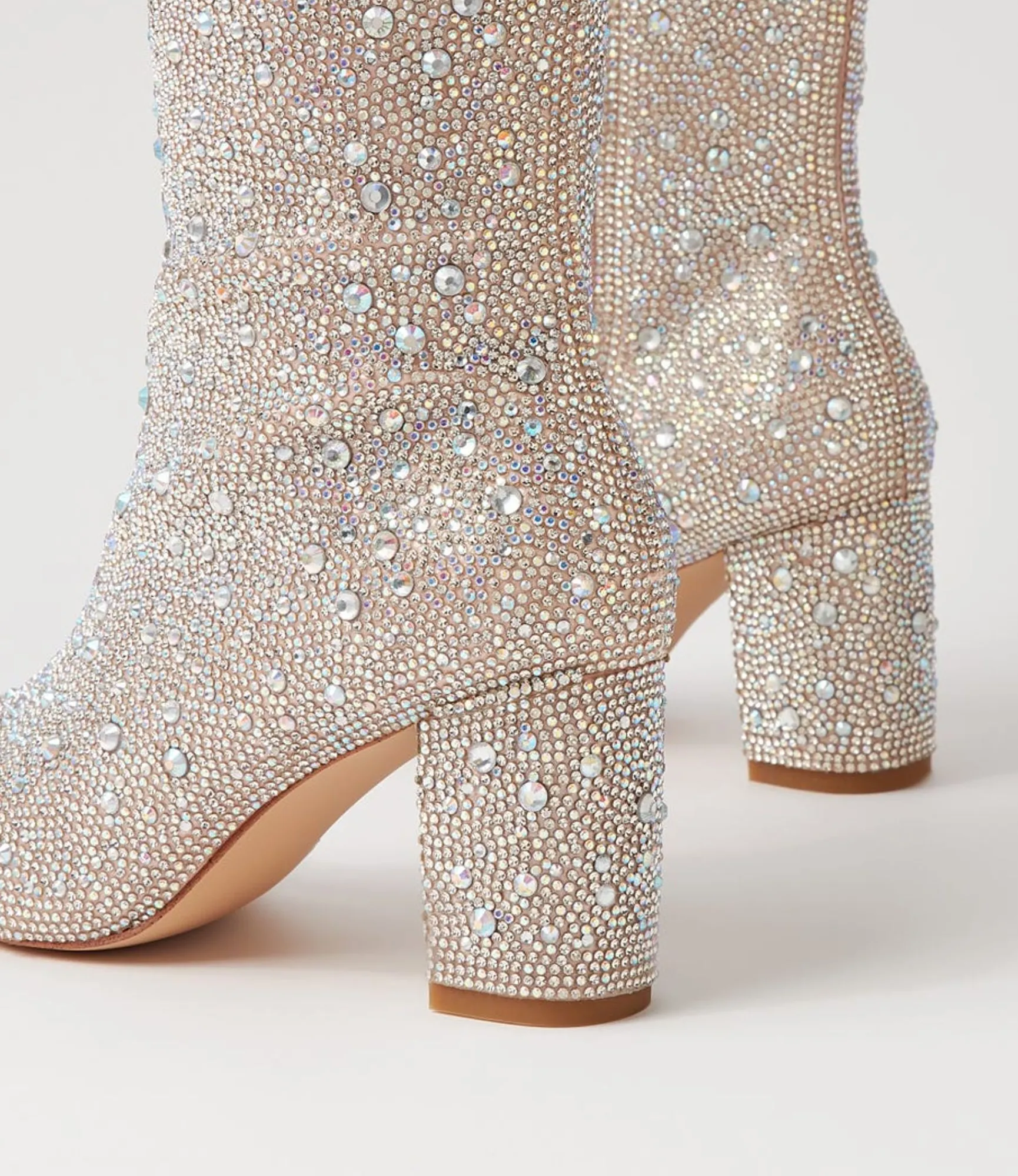 Sale Midas Shoes Gorg Silver Jewel Fabric Knee High Boots