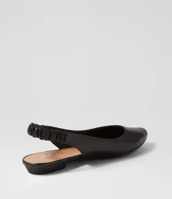 Fashion Midas Shoes Gossep Black Leather Flat Shoes