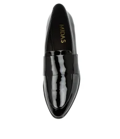 Cheap Midas Shoes Granite Black Patent