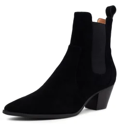 Shop Midas Shoes Grasp Black Suede Chelsea Boots Bh