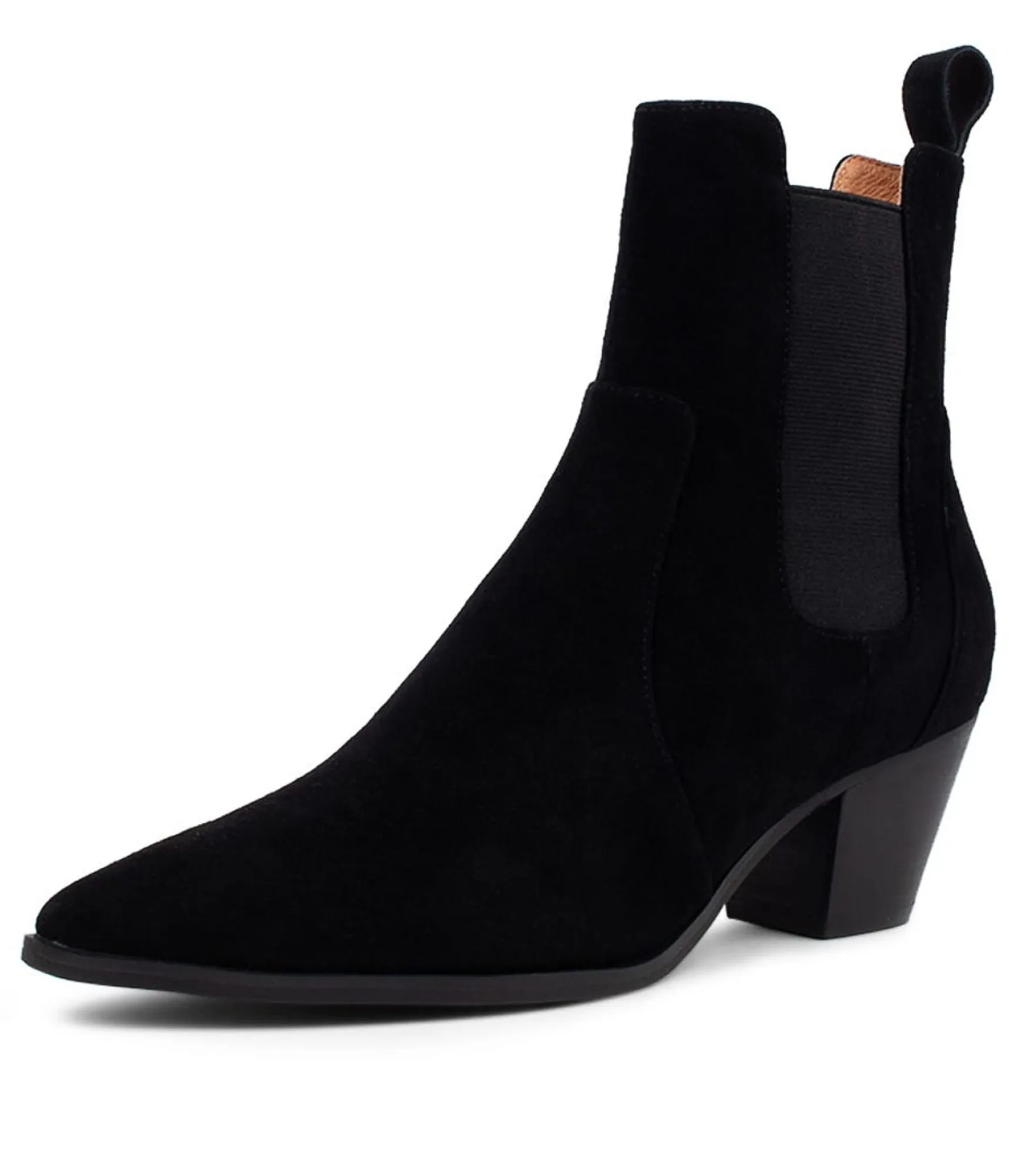 Shop Midas Shoes Grasp Black Suede Chelsea Boots Bh