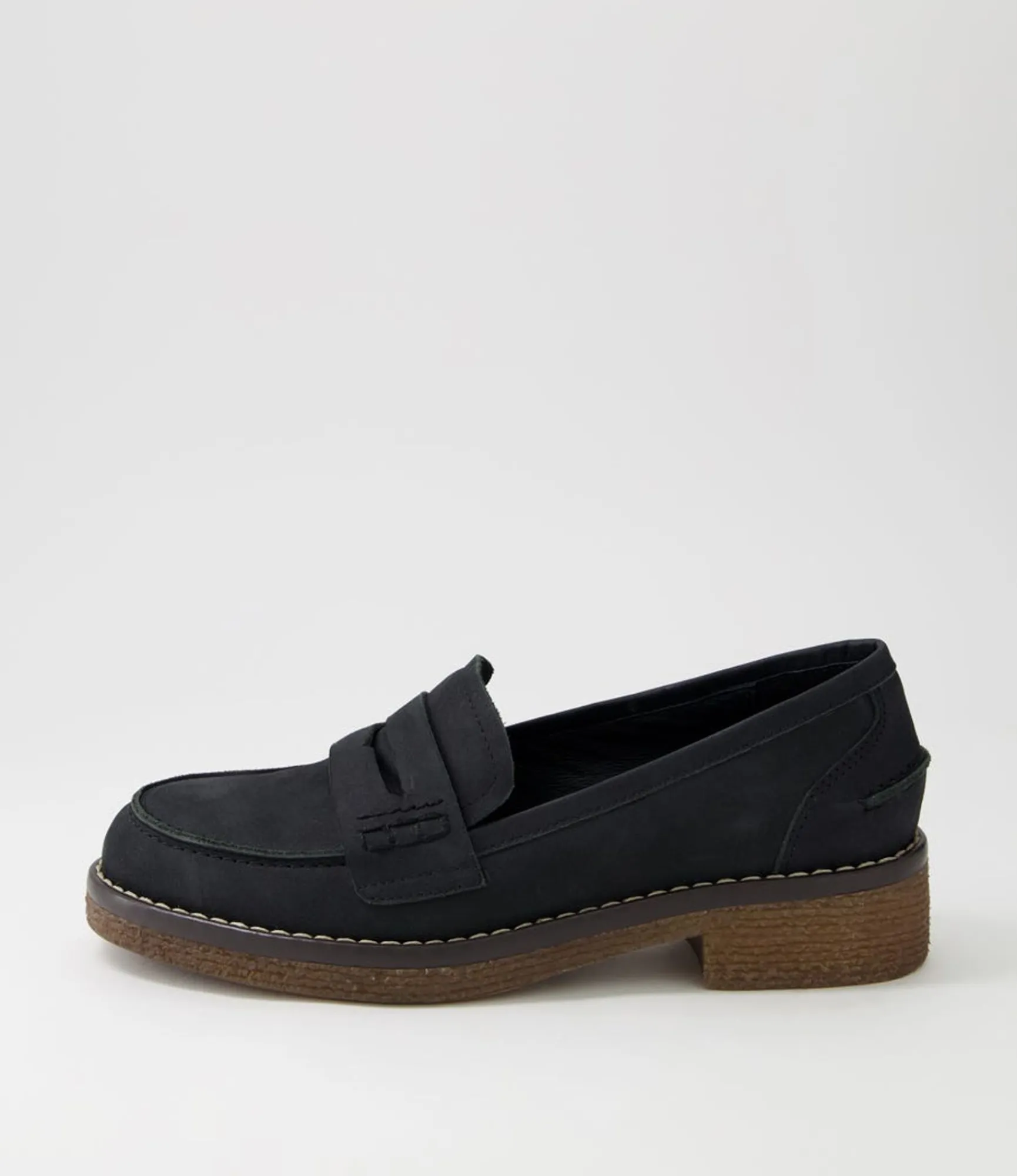 Online Midas Shoes Gulfie Black Leather Loafers