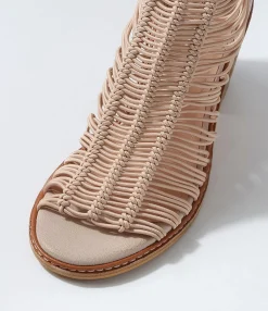 Hot Midas Shoes Gushi Cafe Elastic Leather Sandals