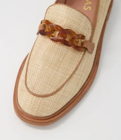 Cheap Midas Shoes Gusto Natural Woven Leather Loafers