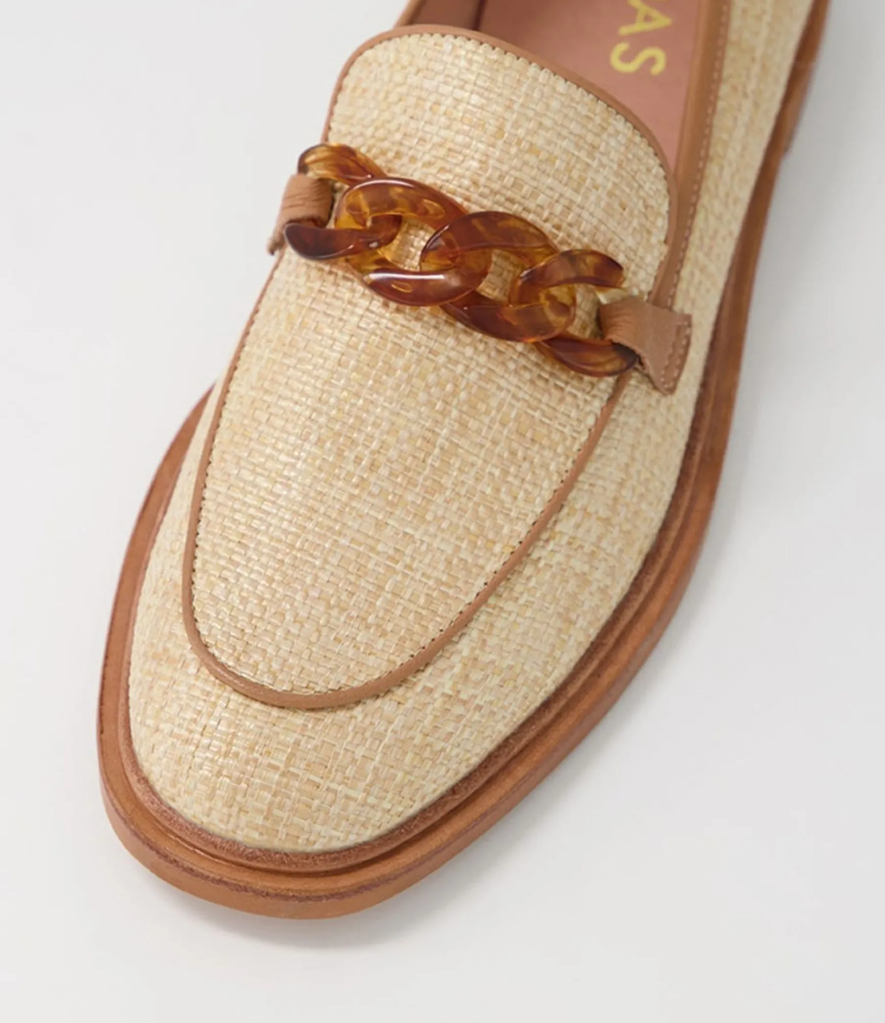 Cheap Midas Shoes Gusto Natural Woven Leather Loafers