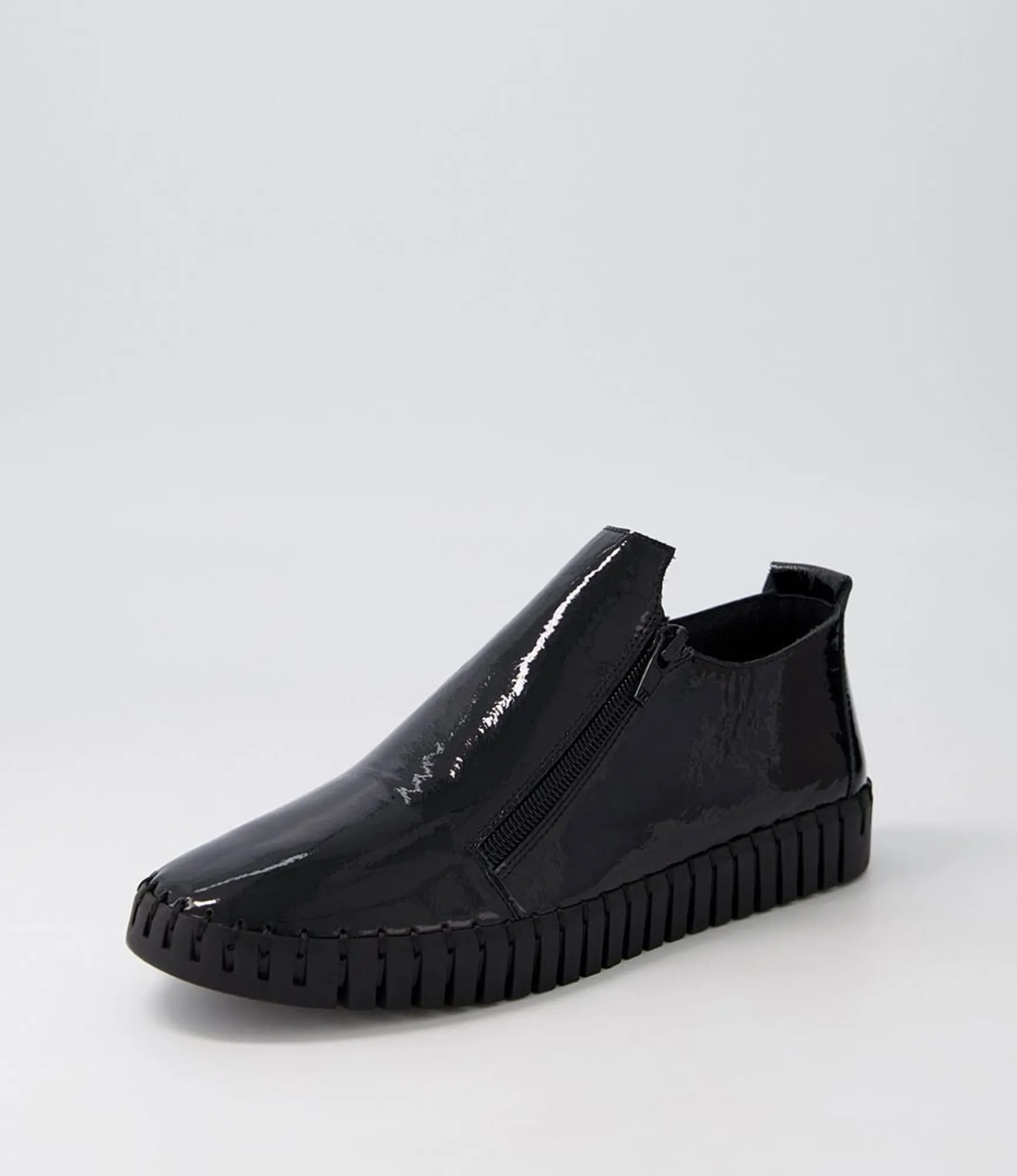 Flash Sale Midas Shoes Habble Black Patent Leather Sneakers
