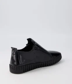 Flash Sale Midas Shoes Habble Black Patent Leather Sneakers