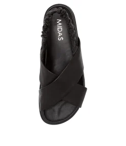 New Midas Shoes Haider Black Leather