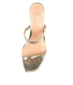 Clearance Midas Shoes Hail Silver Snake
