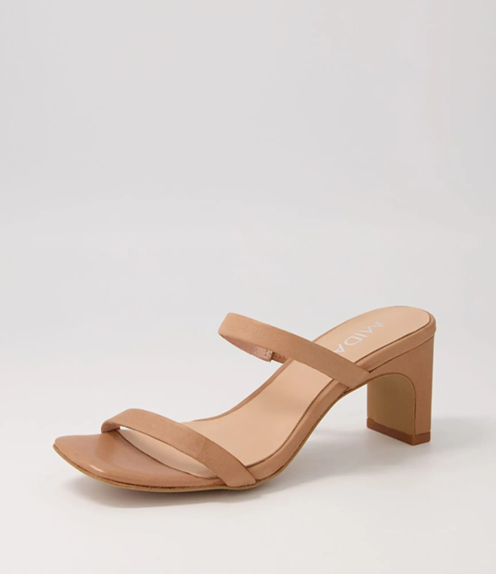 Shop Midas Shoes Hail Tan Leather Slides