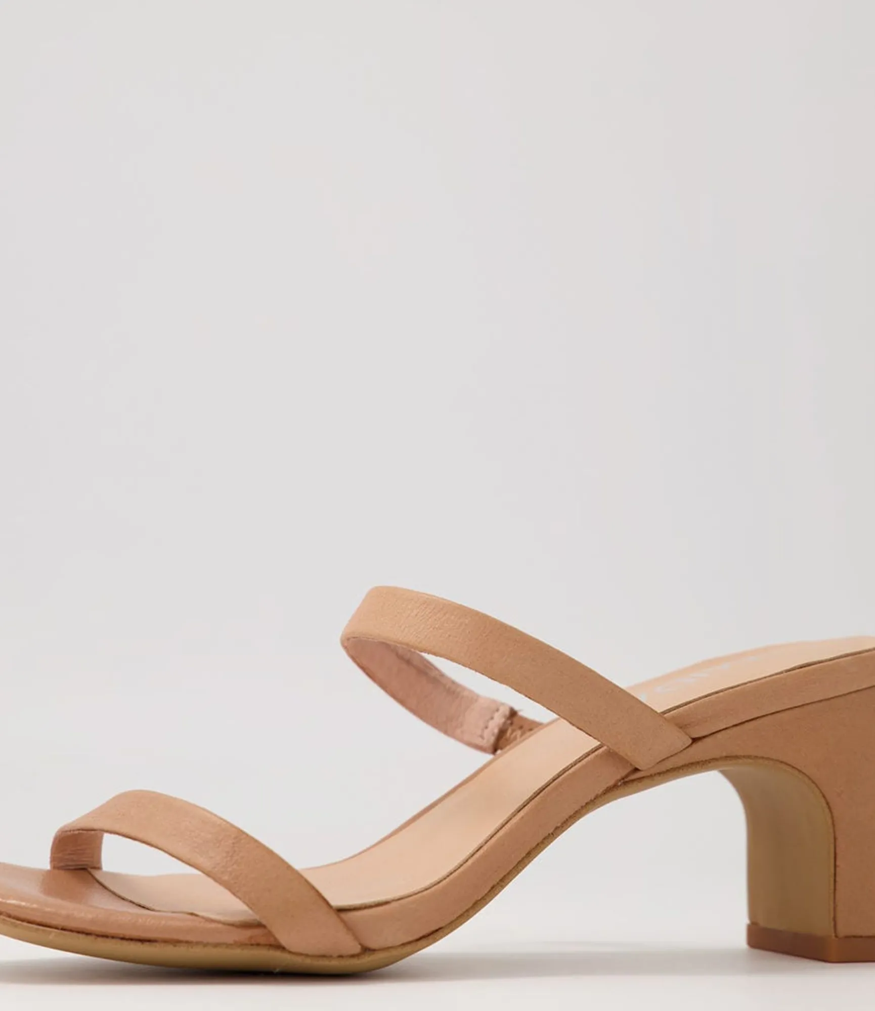 Shop Midas Shoes Hail Tan Leather Slides