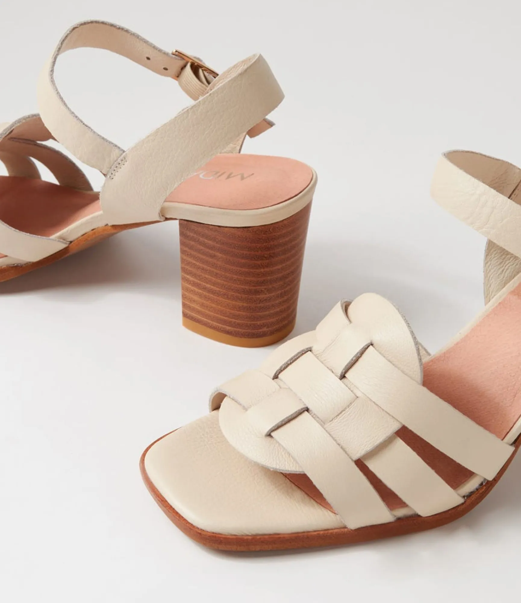 Cheap Midas Shoes Halfa Milk Leather Sandals