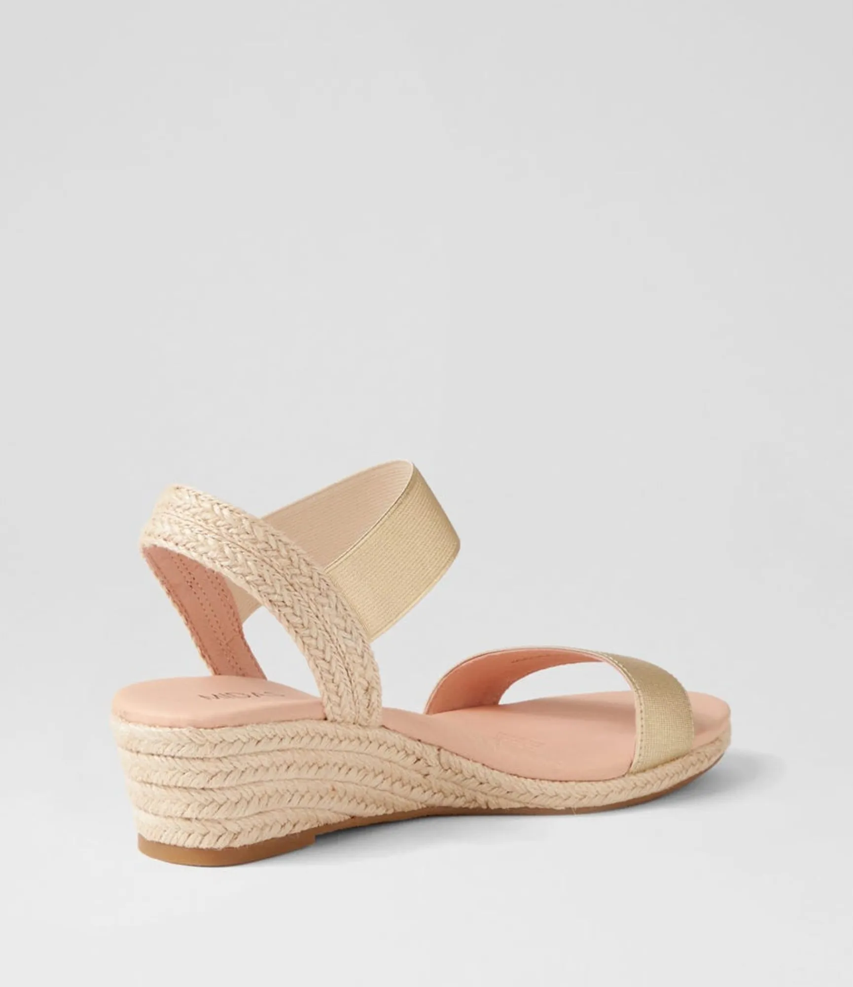 Sale Midas Shoes Halina Pale Gold Elastic Sandals