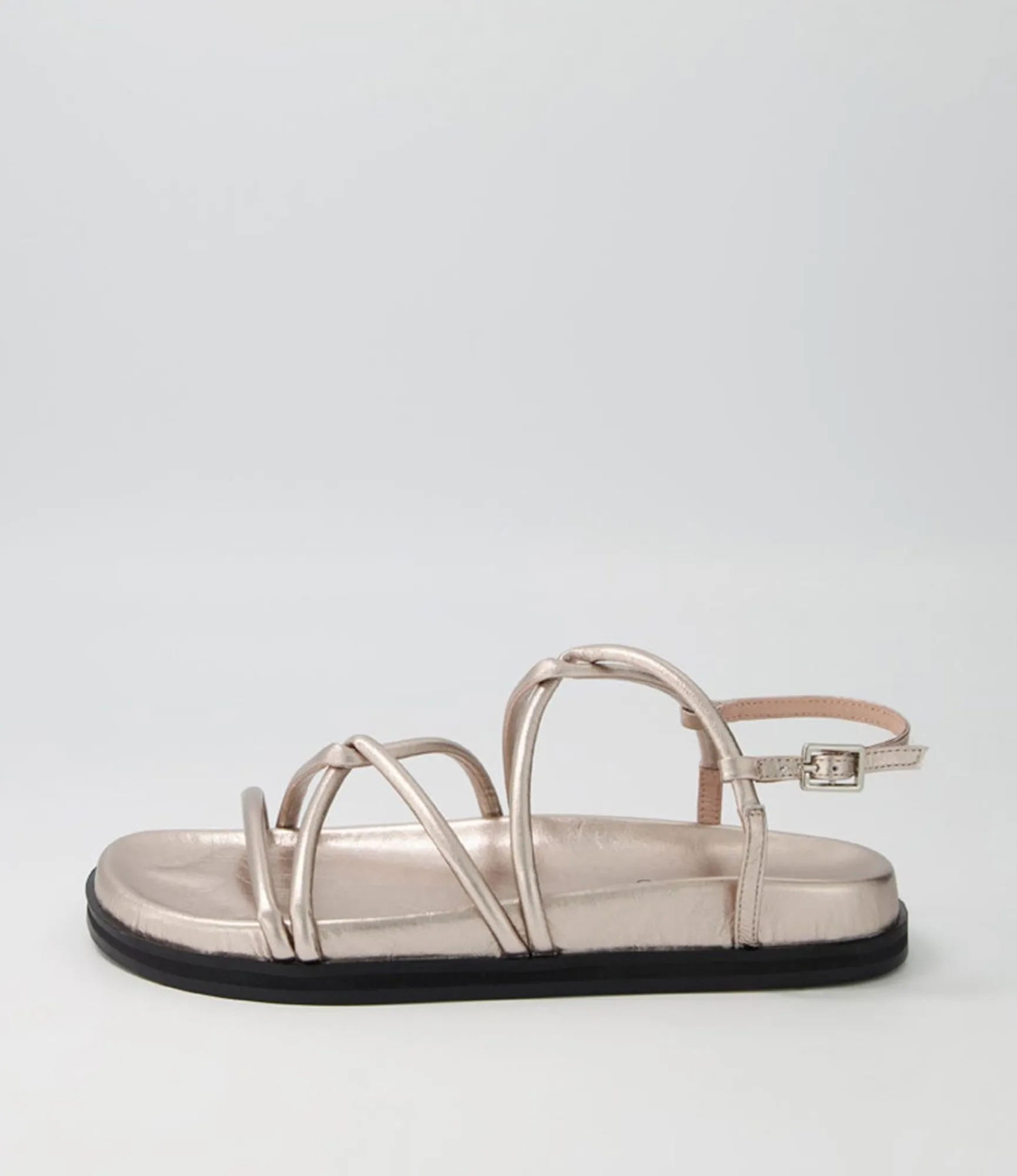 Best Midas Shoes Hamala Dark Silver Leather Sandals Bs